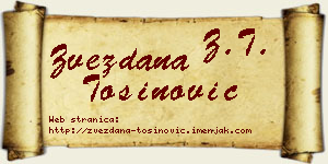 Zvezdana Tošinović vizit kartica
